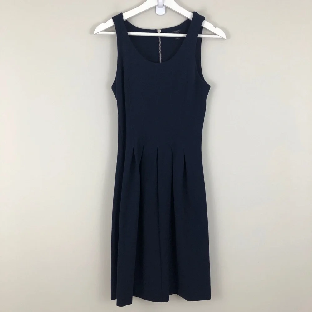 J. Crew Fit & Flare Stretch A-line Dress